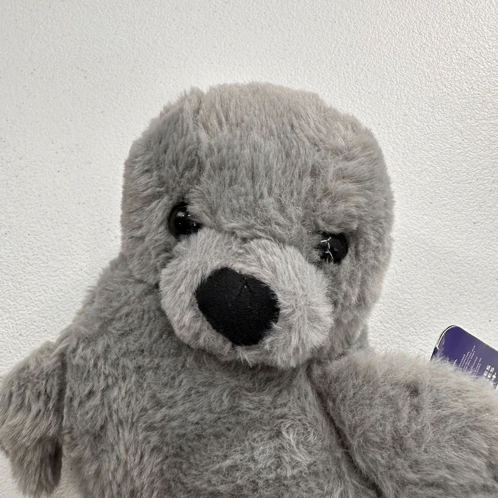 Kellytoy Jazwares Plush Gray Seal Stuffed Animal 12